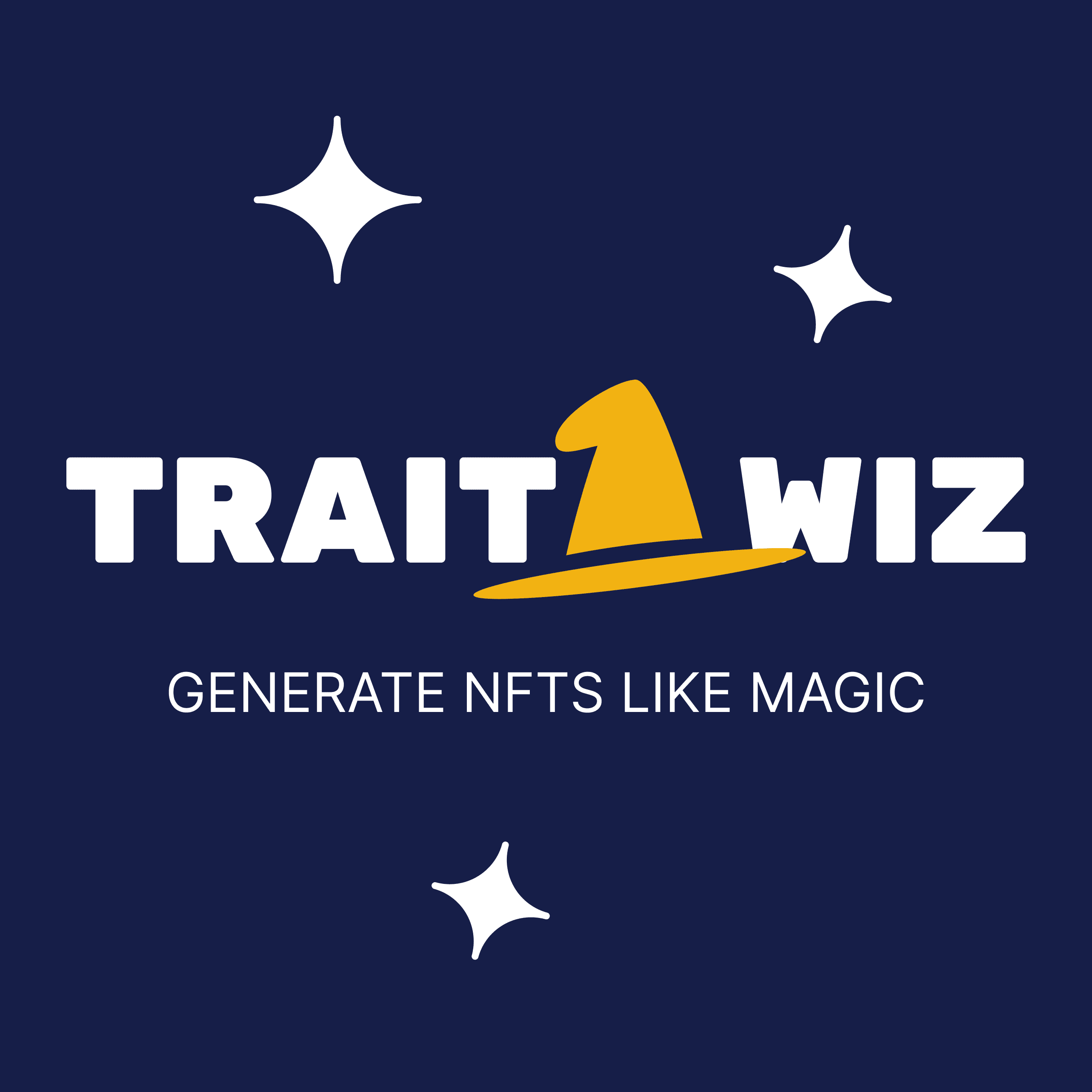 TraitWiz NFT collection generator interface showing layered trait artwork and rarity settings