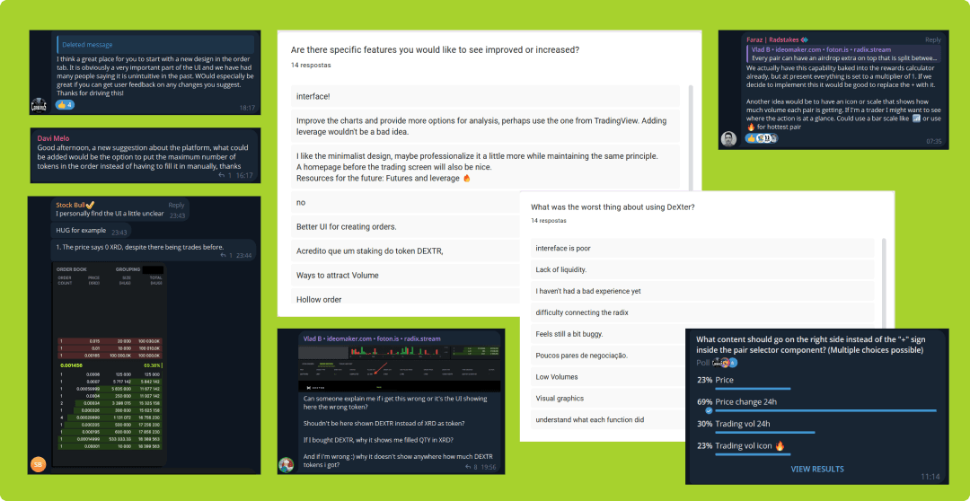 dEXTER discovery phase: usability audit findings and clustered community insights